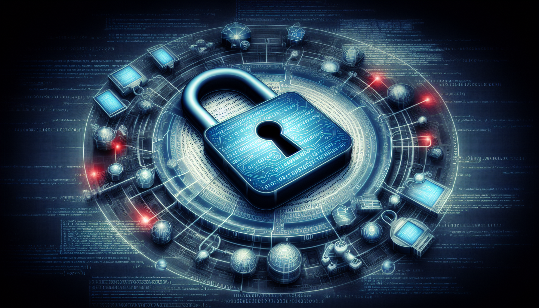 An abstract image related to information security and PHP scripting language. Envision a secure padlock symbolizing relief from user enumeration attacks, surrounded by representations of PHP scripting data structures like arrays and objects. In the background, subtly depict binary code and network architecture to denote the digital landscape. Maintain an overall tech-centric palette with blues and slight hints of red to suggest both security and danger. Keep in mind to avoid any depictions of humans, text, brand names, or logos.